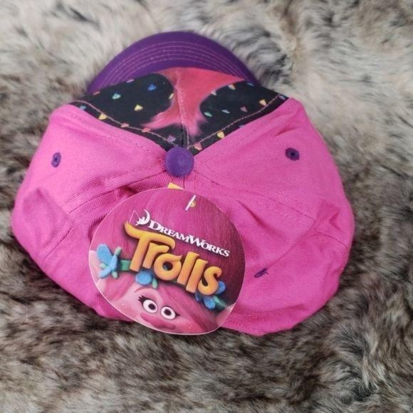 Dreamworks Trolls Pink and Purple Ball Cap - Picture 3 of 5